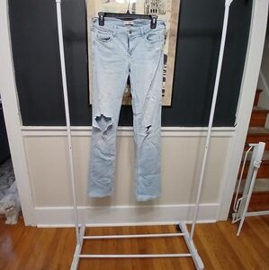 Light Blue Distressed Women's Jeans